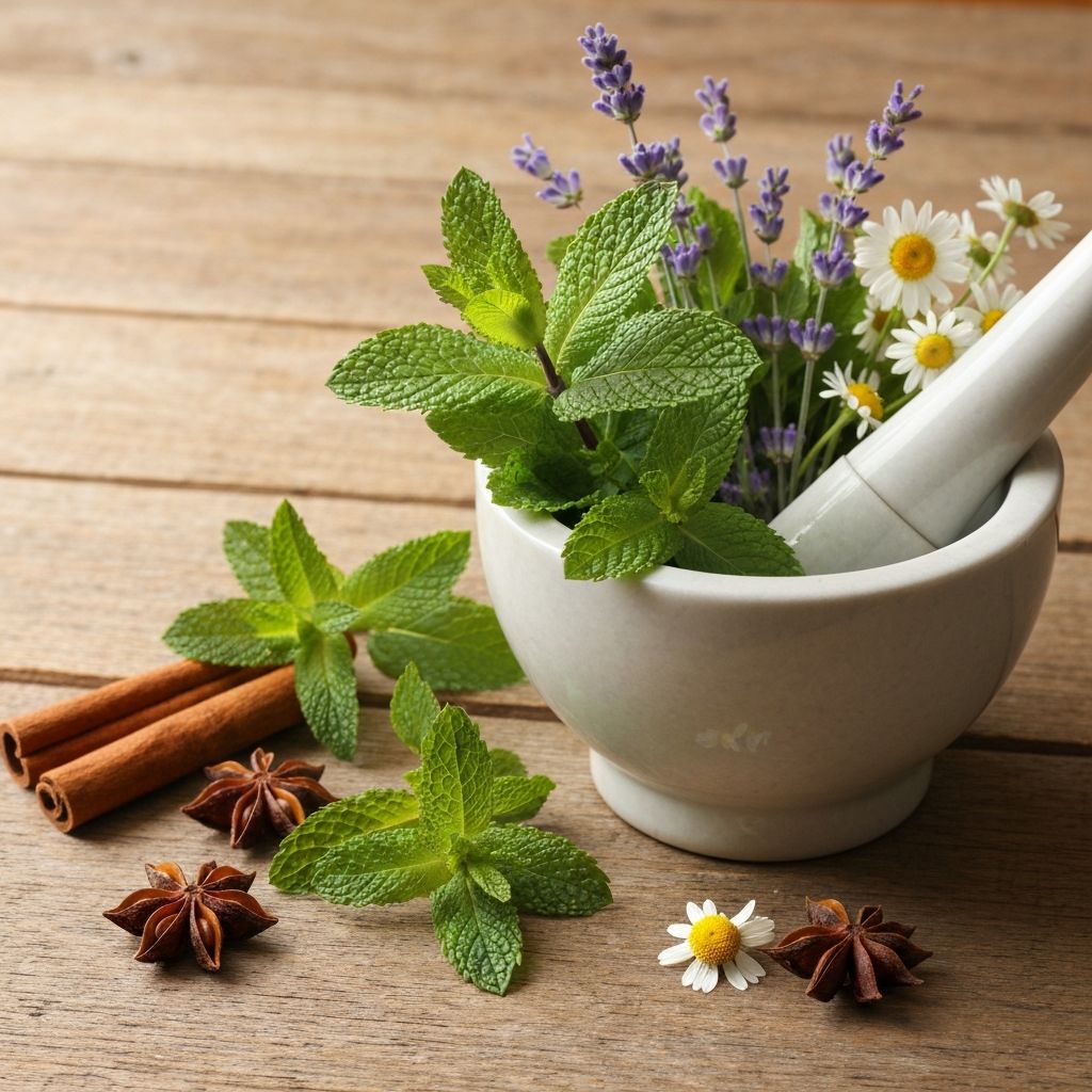 Kräutervorbereitung und natürliche Inhaltsstoffe