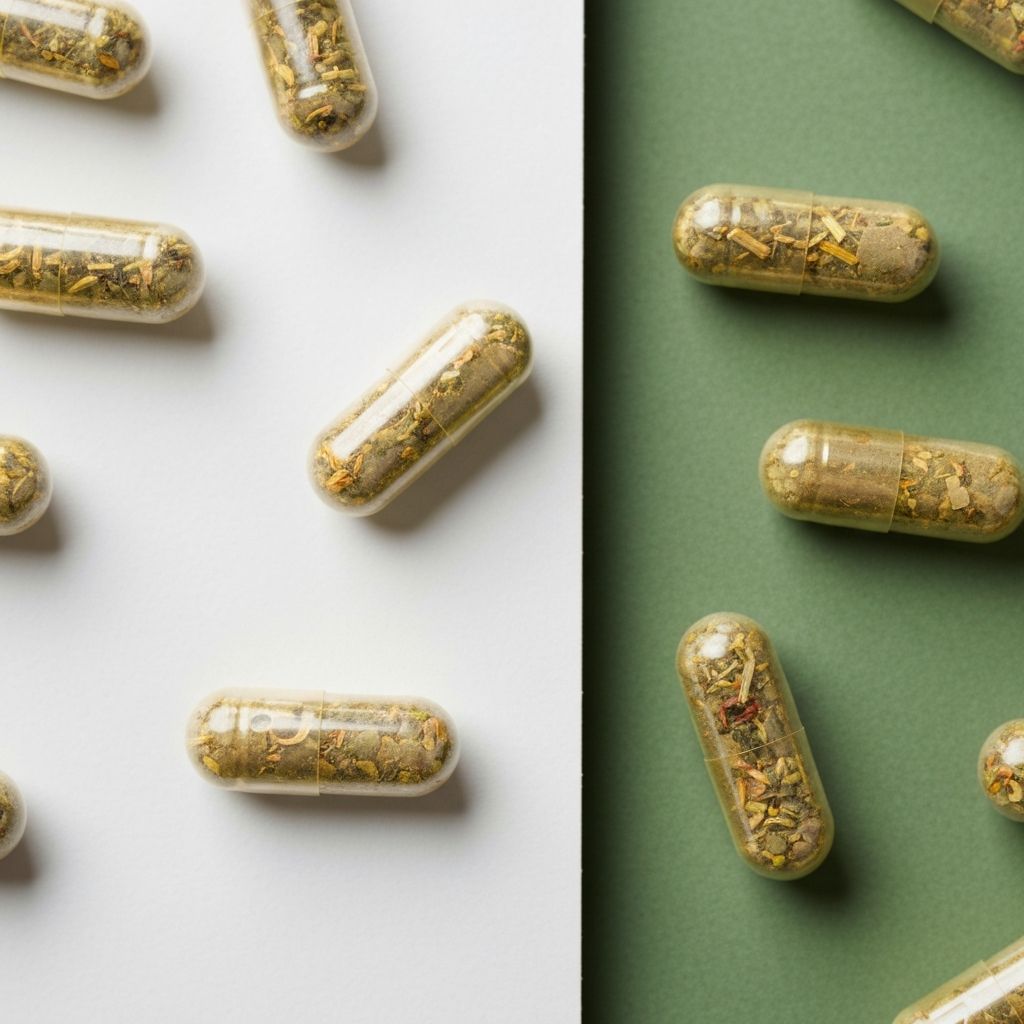 Natürliche pflanzliche Kapseln